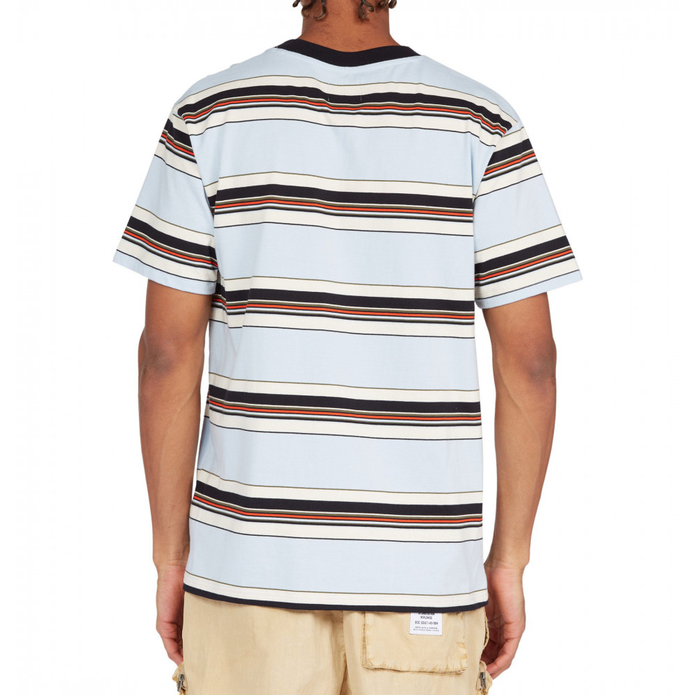 Men BULLY STRIPE TEE Knit Top ADYKT03177 DC Shoes